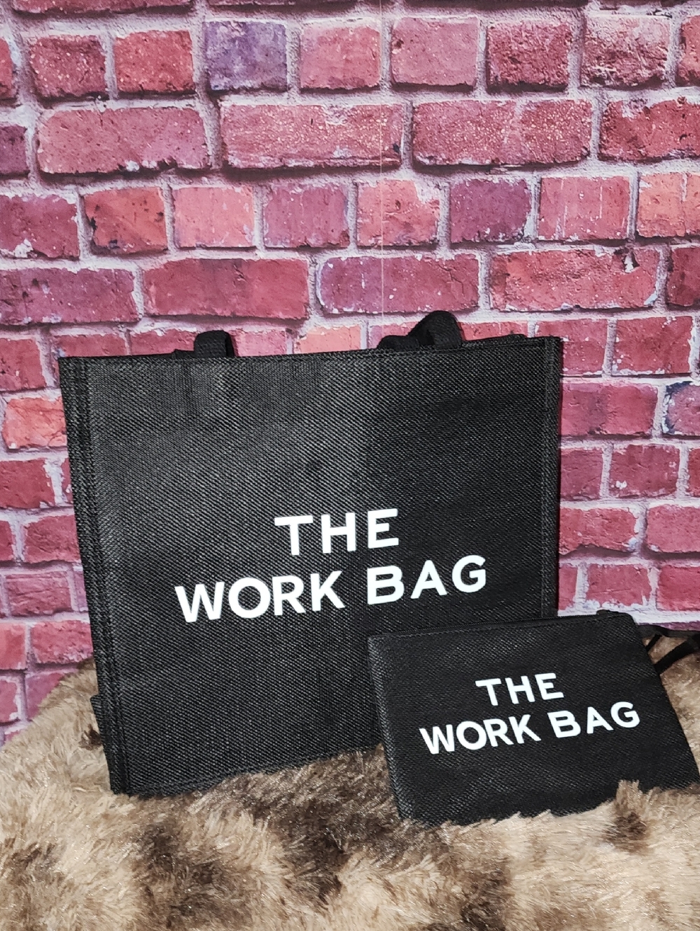 Brand NEW Large Black Tote & Pouch "The Work Bag"